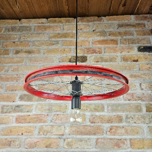 Up-cycled Bicycle Wheel Light Up-cycled Bicycle Wheel Light
